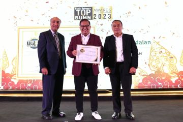 Pegadaian raih 2 penghargaan di TOP BUMN Awards 2023