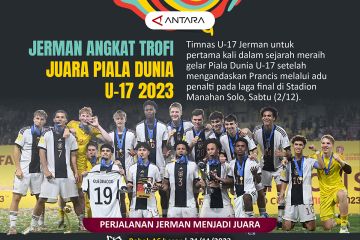 Jerman angkat trofi juara Piala Dunia U-17