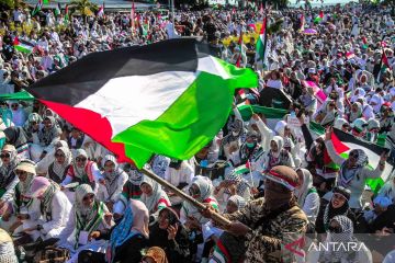 Aksi Munajat Akbar untuk Palestina di Ternate