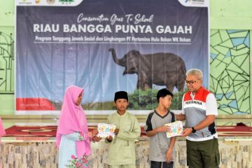 Pertamina motivasi pelajar jaga populasi Gajah Sumatera