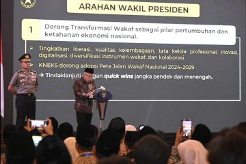 Wapres instruksikan otoritas perwakafan optimalkan transformasi