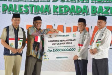 BAZNAS (BAZIS) DKI salurkan donasi Rp3 miliar untuk warga Palestina