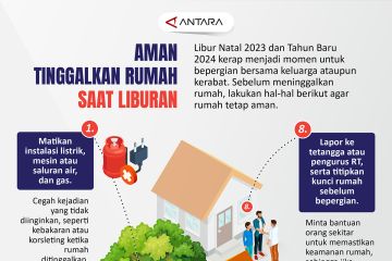 Aman tinggalkan rumah saat liburan