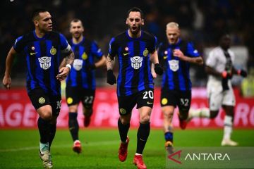 Dua gol Hakan Calhanoglu antar Inter Milan kalahkan Torino 2-0