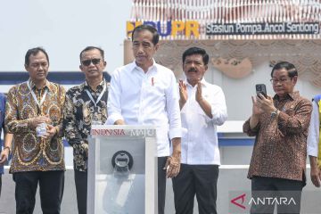 Presiden resmikan Stasiun Pompa Ancol Sentiong