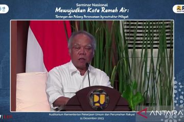 Menteri PUPR: Air jadi faktor kunci pembangunan kota berkelanjutan 