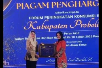 Pemkab Probolinggo raih penghargaan karena tingkatkan konsumsi ikan