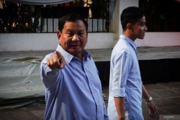 Prabowo-Gibran berangkat bareng ke lokasi debat perdana Pilpres 2024
