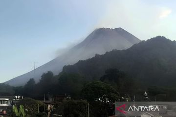 Gunung Merapi mengeluarkan belasan kali guguran lava ke Kali Bebeng