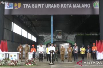 Presiden Jokowi resmikan tiga TPA sampah percontohan di Jatim