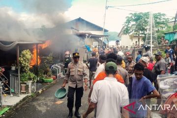 Kebakaran empat rumah di Ambon timbulkan kerugian Rp1 miliar