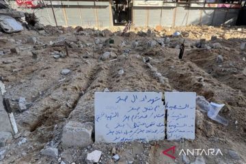 Jalanan di Gaza berubah jadi kuburan terbuka