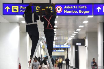 Perubahan nomor jalur kereta di Stasiun Manggarai