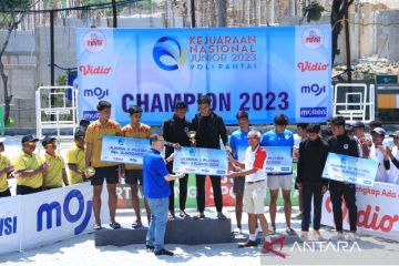 Jawa Timur sapu gelar juara Kejurnas Bola Voli Pantai Junior 2023