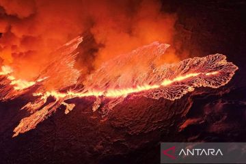 Gunung berapi meletus di Islandia