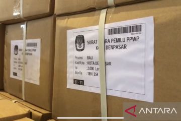 KPU Denpasar terima surat suara pemilihan presiden