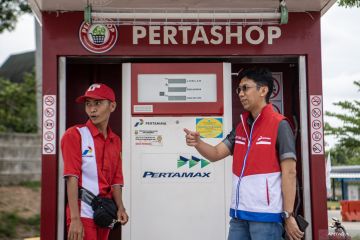 Peninjauan layanan Pertamina siaga di Tol Palembang-Lampung