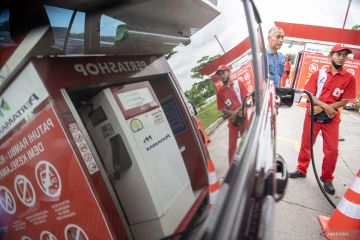 Peninjauan layanan Pertamina siaga di Tol Palembang-Lampung