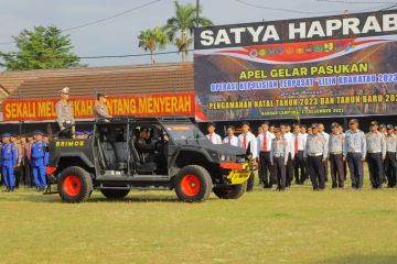 Kapolda Lampung cek persiapan malam Natal di sejumlah gereja