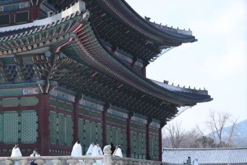 Album Asia: Ketika salju menyelimuti istana kuno di Korea Selatan
