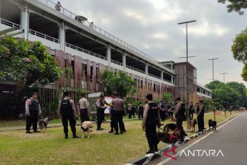 Polisi kerahkan anjing pelacak di sekitar lokasi Debat Cawapres