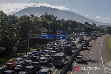 Jasa Marga kembali berlakukan lawan arah di Tol Jagorawi arah Jakarta