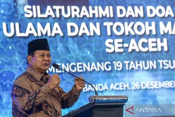 Prabowo dan SBY hadiri peringatan 19 tahun tsunami Aceh
