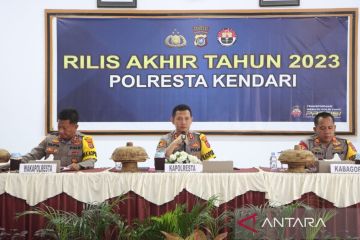 Polisi sebut tindak pidana di Kendari meningkat sepanjang 2023