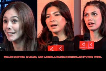 Wulan Guritno, Shalom, dan Carmela bagikan keseruan syuting Trinil