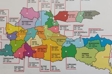 Forkopimda Jatim petakan lima daerah rawan konflik jelang Pemilu 2024