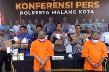 Pengedar narkoba jaringan Sumatera diringkus Polresta Malang Kota