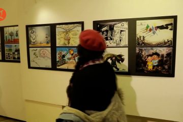 Protes genosida di Gaza, pameran karikatur digelar di Irak