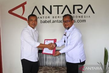 Perum LKBN Antara-Kemenkumham Babel Tandatangani Kerja Sama publikasi