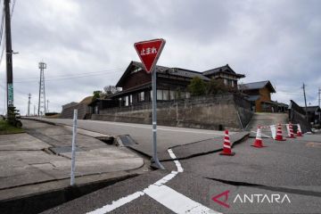 Ketinggian air sekitar PLTN Shika naik tiga meter usai gempa Jepang