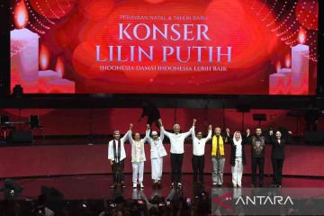 Ganjar-Mahfud hadiri Konser Lilin Putih