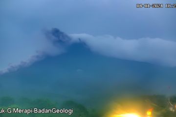 Erupsi Gunung Merapi belum memperlihatkan tanda berakhir