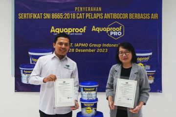 Aquaproof raih SNI cat pelapis berbasis air pertama di Indonesia