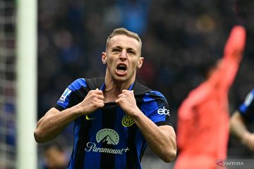 Inter tegaskan status juara musim dingin setelah taklukkan Verona 2-1