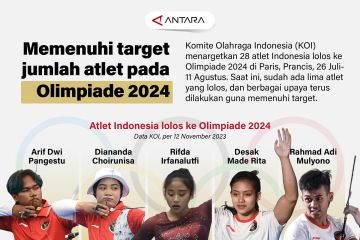 Memenuhi target jumlah atlet pada Olimpiade 2024