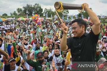 Muhaimin kampanye pukul kentongan guna cegah politik uang