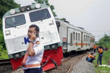 Kereta Pandalungan anjlok di Sidoarjo