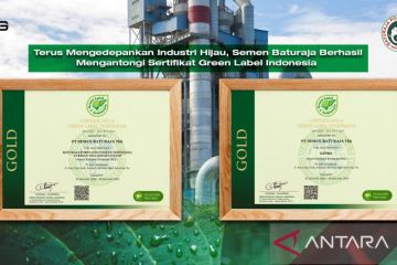 PT Semen Baturaja raih sertifikat produk ramah lingkungan