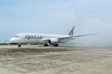 Bandara Kualanamu sambut penerbangan perdana rute Doha - Kualanamu 