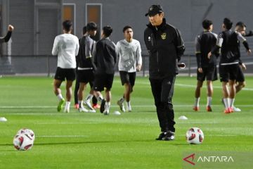 PIALA ASIA: Latihan Timnas Indonesia