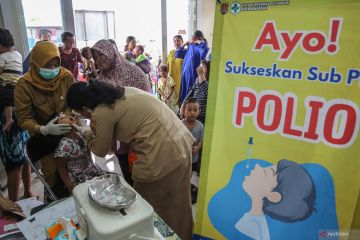 Kemenkes: Cakupan Sub PIN Polio hari keempat capai 76,9 persen