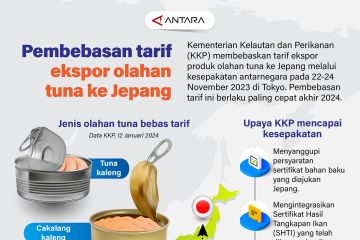 Pembebasan tarif ekspor olahan tuna ke Jepang