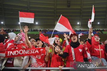 1.500 lebih Ultras Garuda Qatar ramaikan laga timnas lawan Vietnam