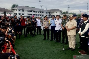 Hari ke-52 kampanye, Prabowo lepas KRI Radjiman, Gibran di Solo
