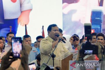 Prabowo janji kerja keras berantas korupsi di Indonesia
