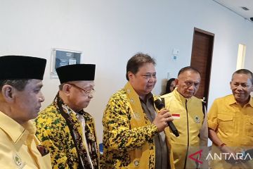 Airlangga targetkan 80 persen kemenangan Prabowo-Gibran di Jambi